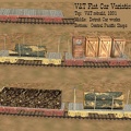 V and T flat cars